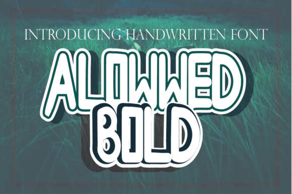 Allowwedbold: A Sci-Fi Inspired Font for Creative Branding