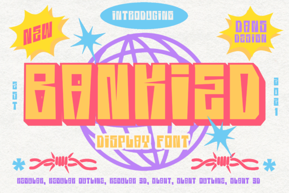 Bankied: A Bold Display Font for Creative Craft Projects