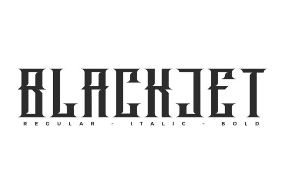 Blackjet: A Robotic Font for Modern Editorial Design