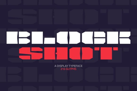 Block Shot: A Bold Display Font for Creative Branding