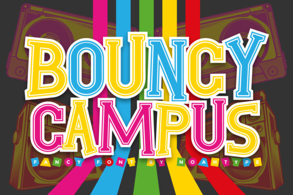 Bouncy Campus Font for Modern Web Design