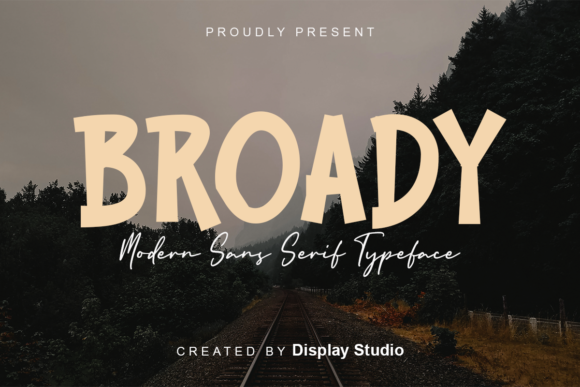 Broady Display Font for Modern Web Design