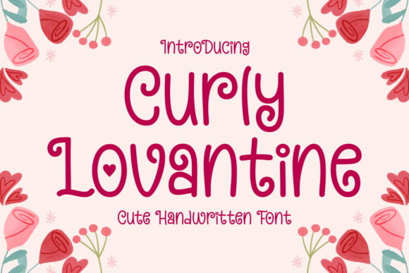 Curly Lovantine: A Modern Display Font for Web Design