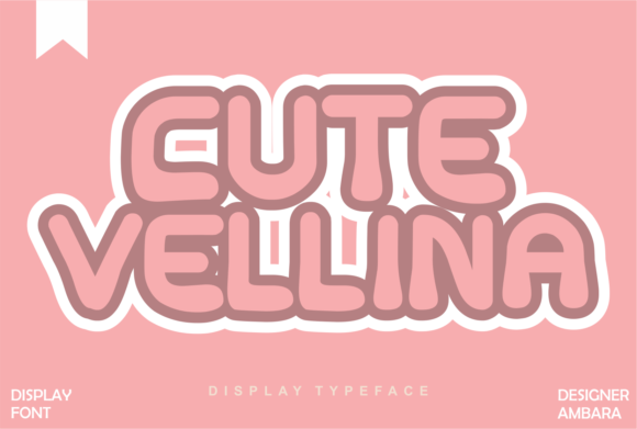 Cute Vellina: A Playful Font for Eye-Catching Campaigns