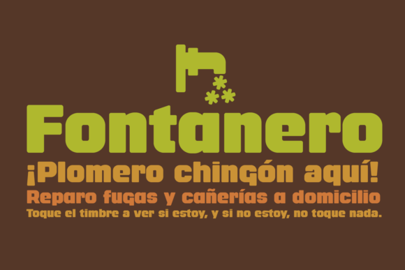 Fontanero: A Modern Display Font for Web Projects