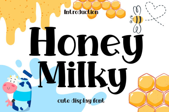 Honey Milky Font for Editorial Design and Branding