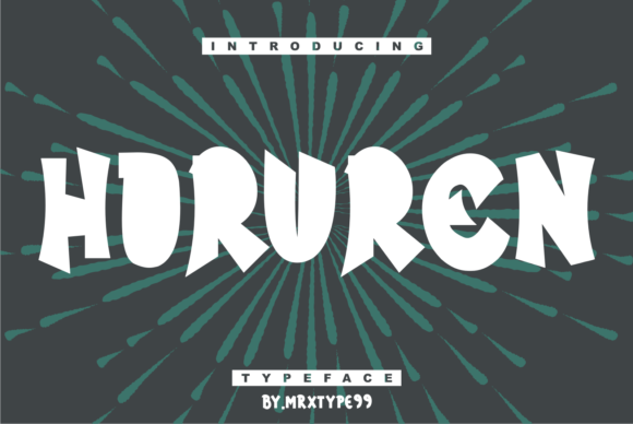 Horuren: A Display Font for Bold Brand Statements