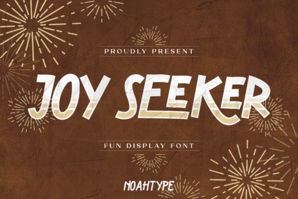Joy Seeker: A Playful Display Font for Web Design