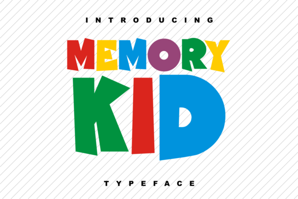 Memory Kid: A Playful Display Font for Creative Projects