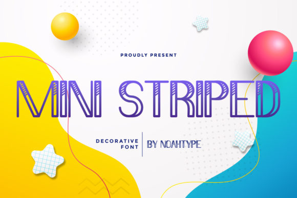 Mini Striped: A Bold Display Font for Digital Creatives