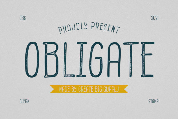 Obligate: A Font That Elevates Handmade Creations