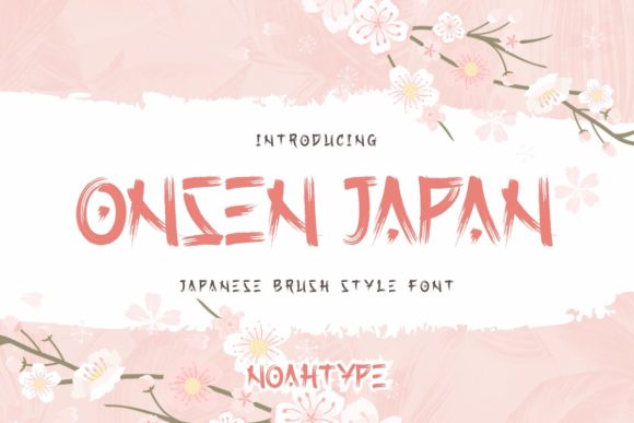 Onsen Japan: A Calm and Elegant Display Font for Editorial Design