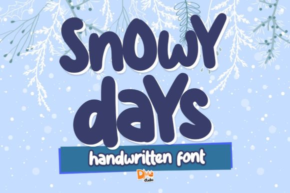 Snowy Days Font for Handmade Creations