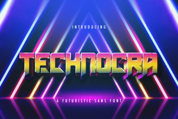 Technocra: A Bold Display Font for Modern Marketing