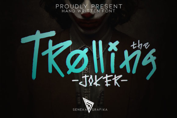The Trolling Joker Font for Editorial Design